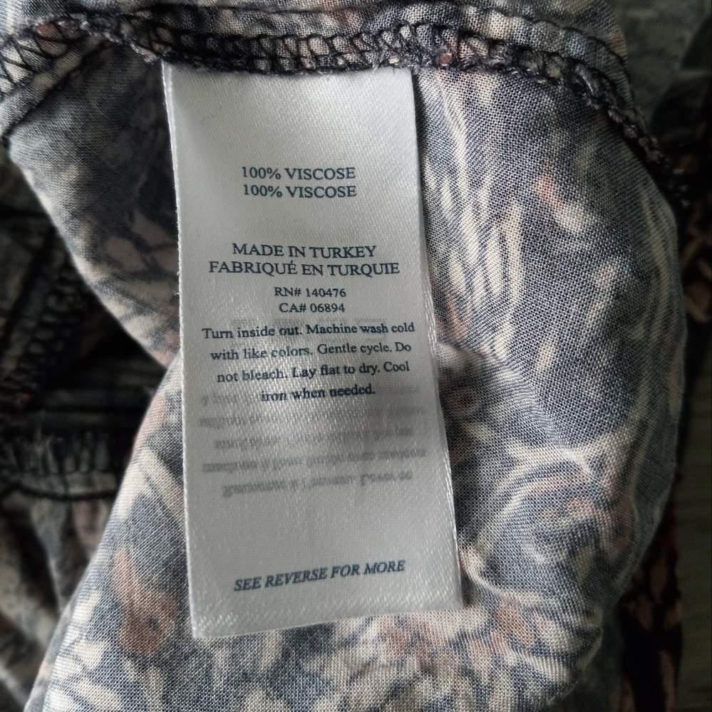 Faherty Isabella Maxi Dress Artisan Floral Block Print M - Picture 9 of 16